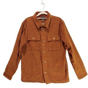 Valor collective Shacket mens M brown corduroy pockets grandpacore gorpcore Dad